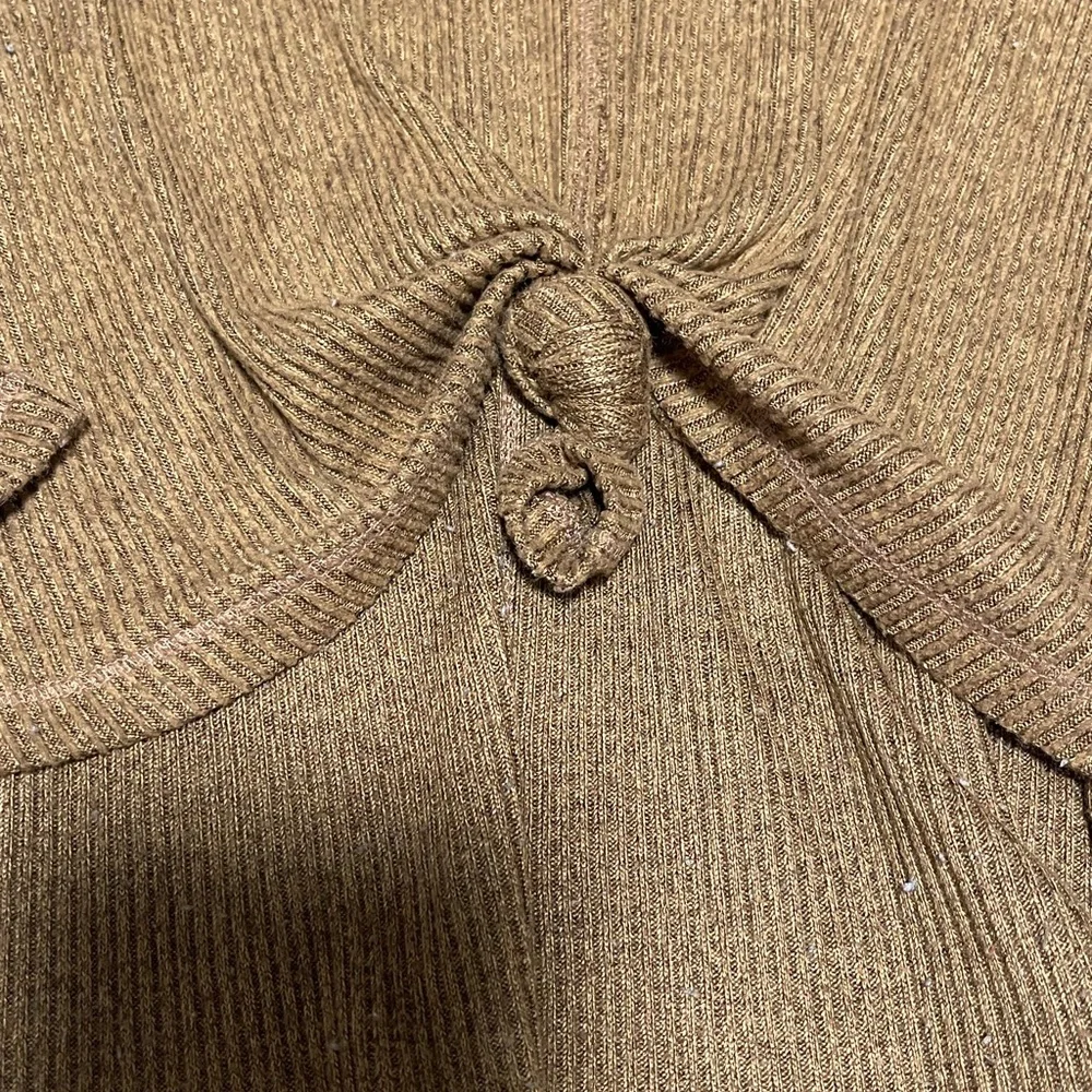 Cozy Tan Knit Sweater - Picture 2 of 4